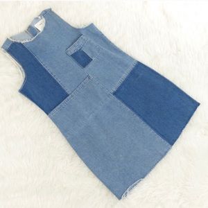 Patchwork Jean Dress